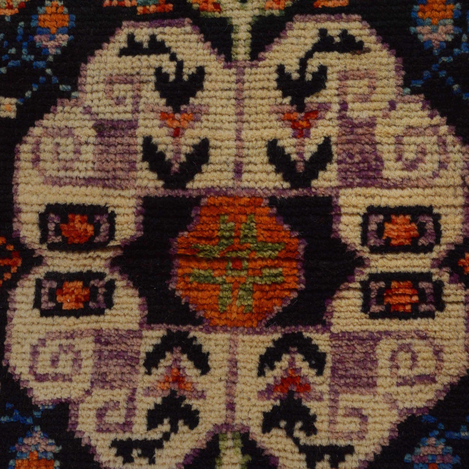 Shirazi Area Rug Handmade Red Medallion 7x10 ft