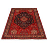 Shirazi Area Rug Handmade Red Medallion 7x10 ft