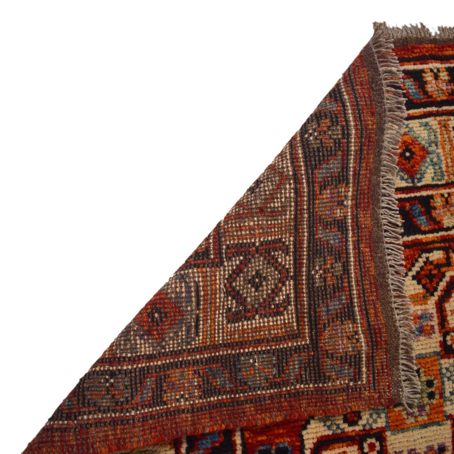 Shirazi Area Rug Handmade Red Medallion 7x10 ft
