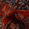 Shirazi Area Rug Handmade Red Medallion 7x10 ft