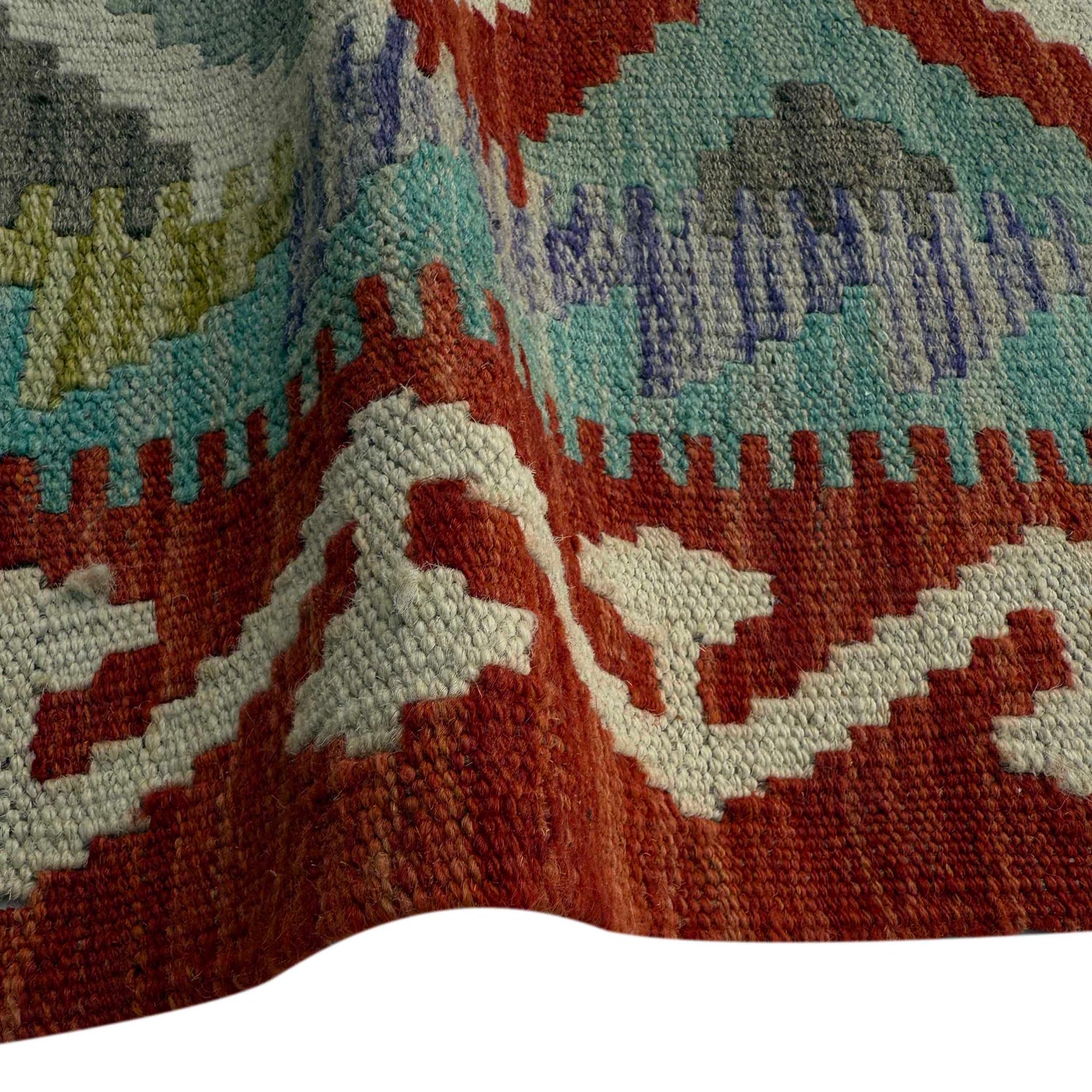 Handmade Multi Kilim Geometric 4x7 ft
