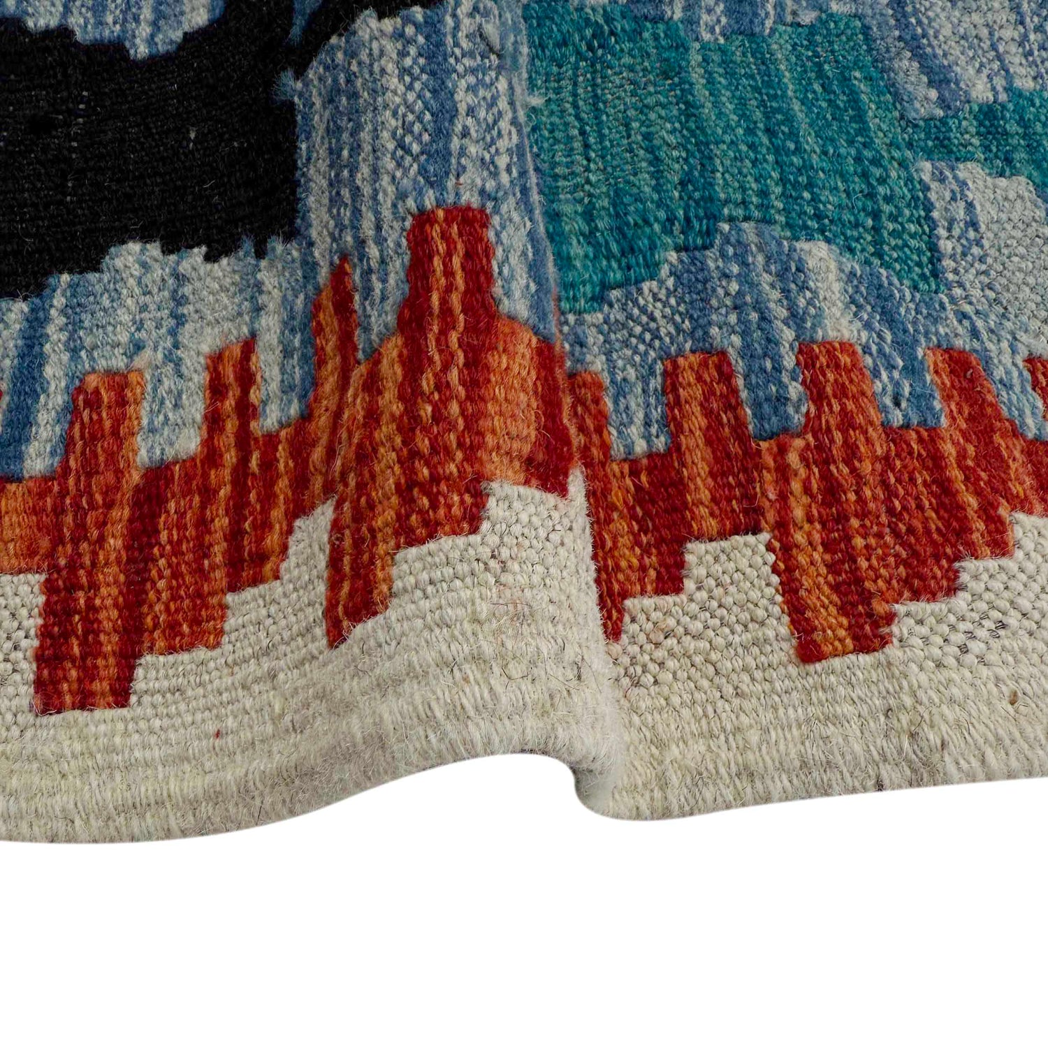 Handmade Multi Kilim Geometric 4x7 ft