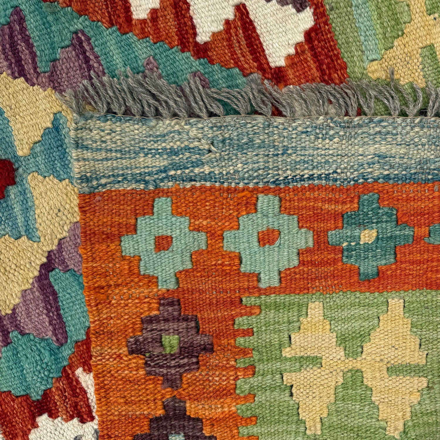 Handmade Multi Kilim Geometric 7x10 ft