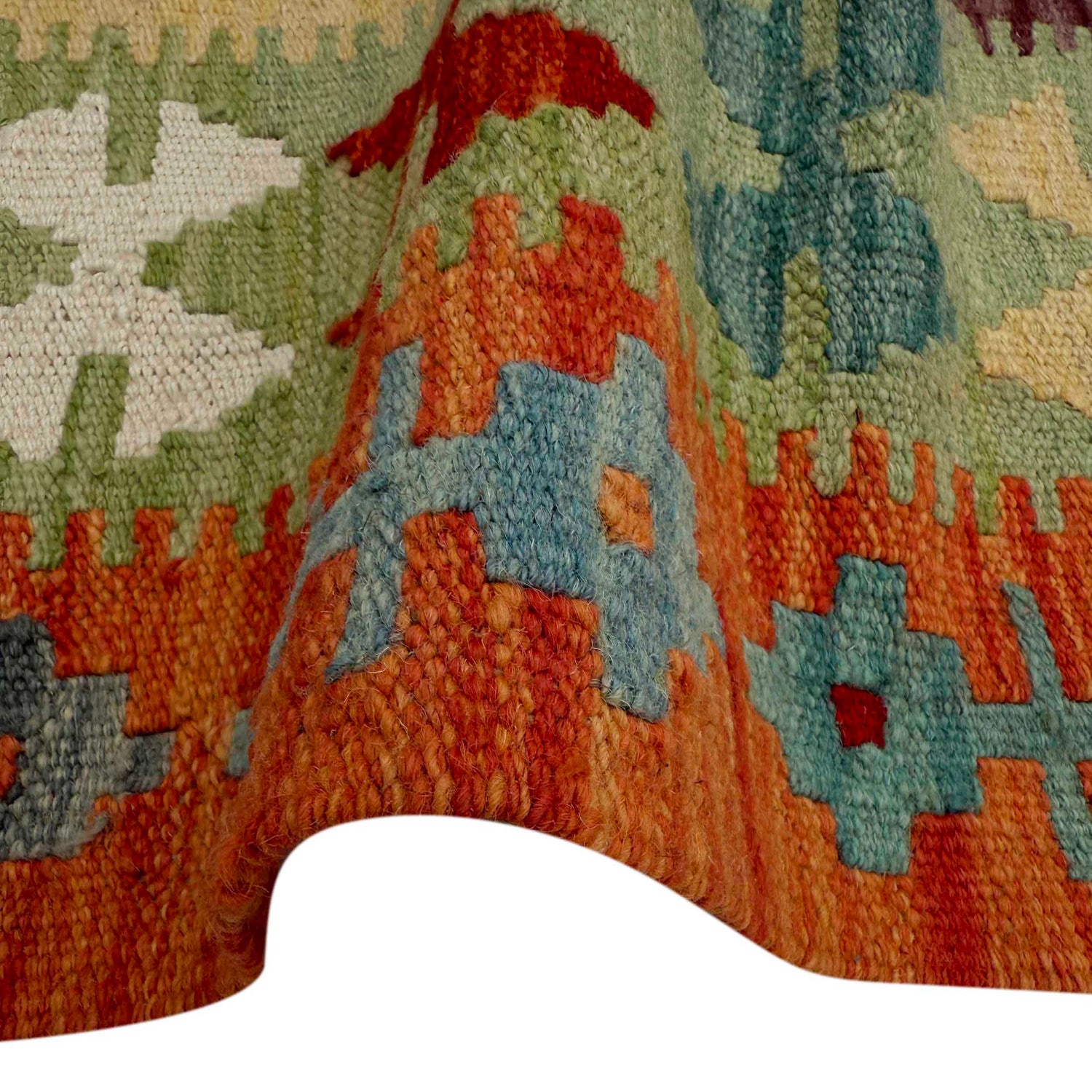 Handmade Multi Kilim Geometric 7x10 ft
