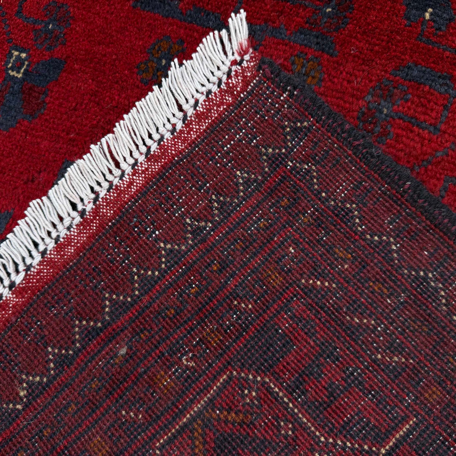 Khal Mohammadi Rug Handmade Red 4x7 ft