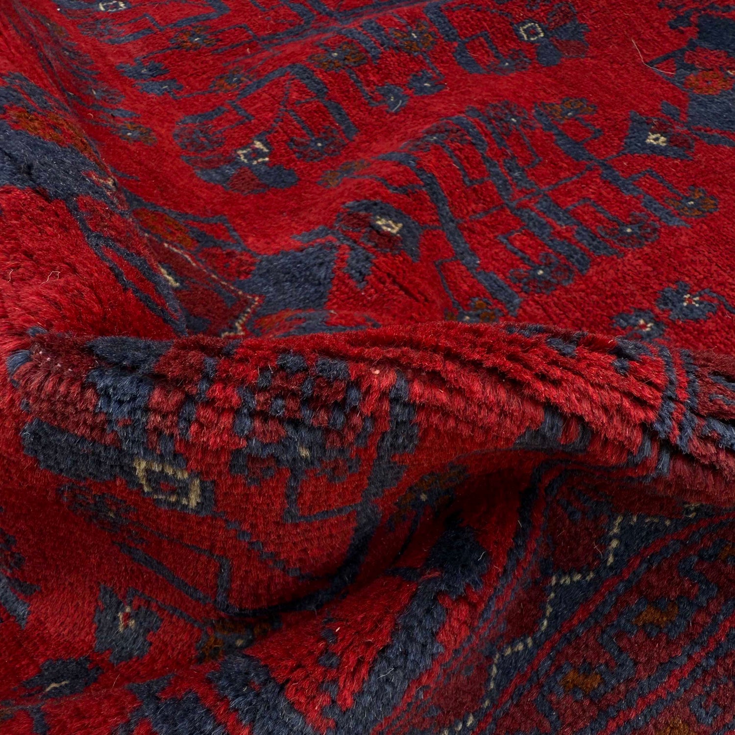 Khal Mohammadi Rug Handmade Red 4x7 ft