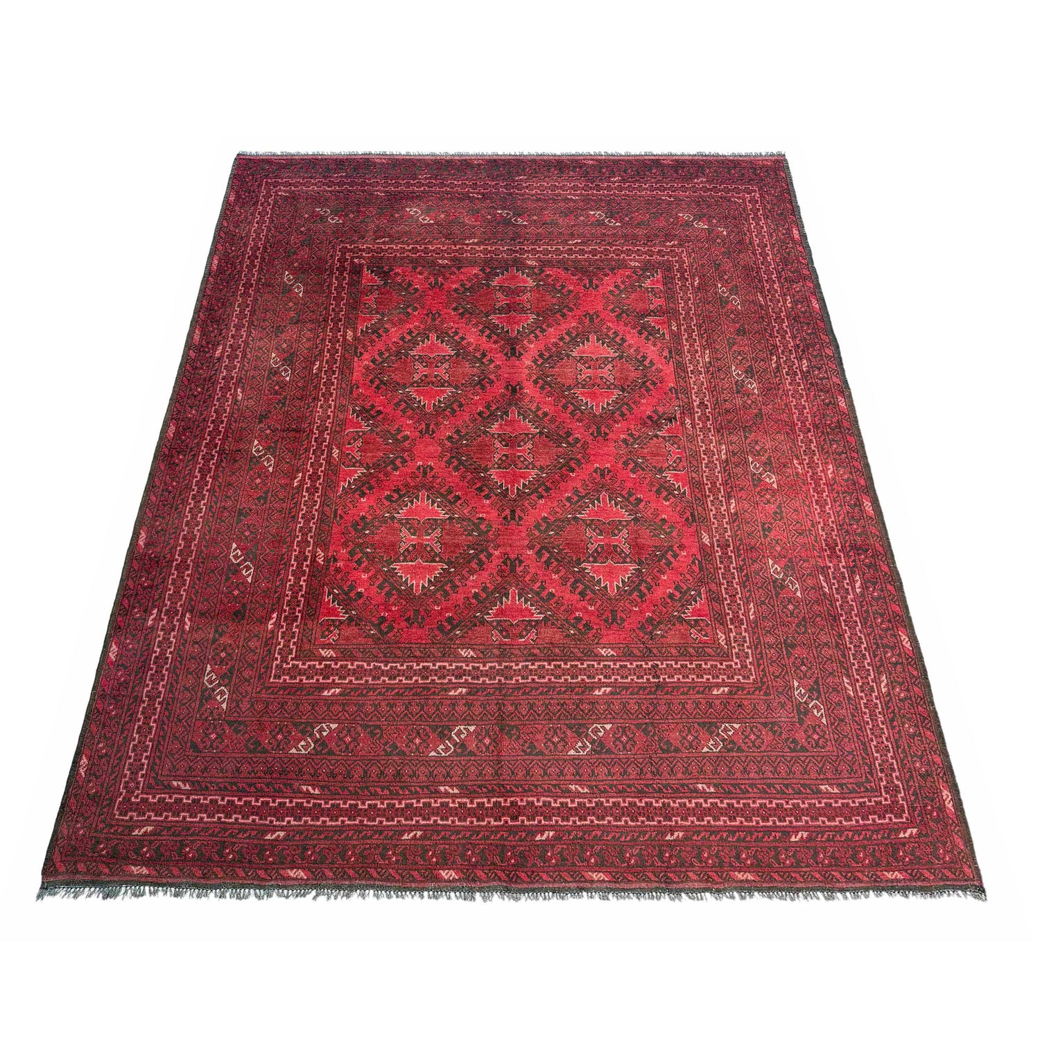 Khal Mohammadi Rug Handmade Red 7x10 ft
