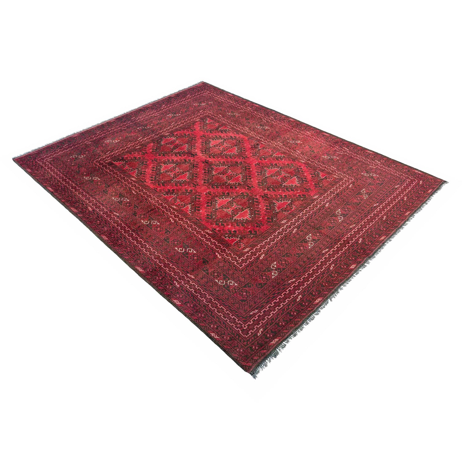 Khal Mohammadi Rug Handmade Red 7x10 ft