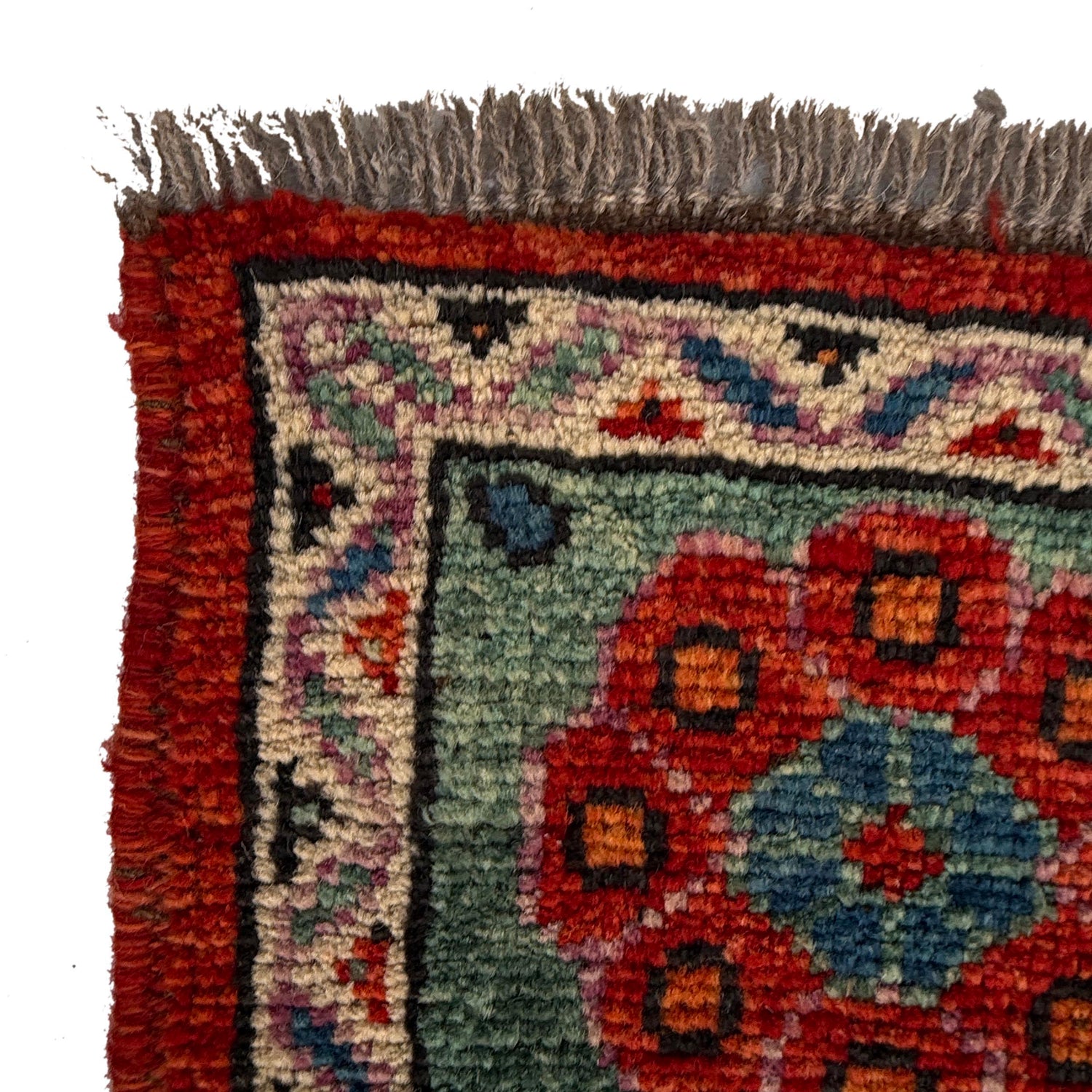 Shirazi Area Rug Handmade Red Medallion 7x10 ft