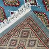 Jaldar Area Rug Handmade Blue Floral 3x5 ft