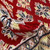 Jaldar Area Rug Handmade Red Floral 3x5 ft