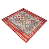 Handmade Multi Kilim Geometric 4x7 ft