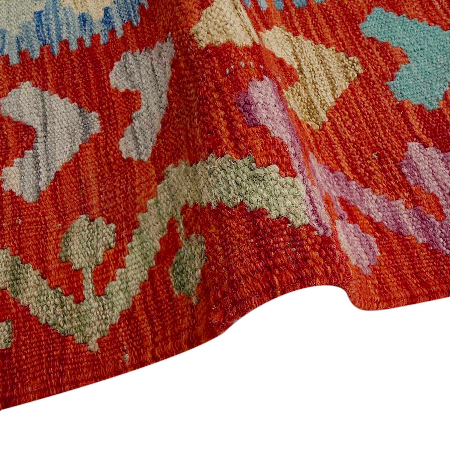 Handmade Multi Kilim Geometric 4x7 ft