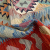 Handmade Multi Kilim Geometric 4x7 ft