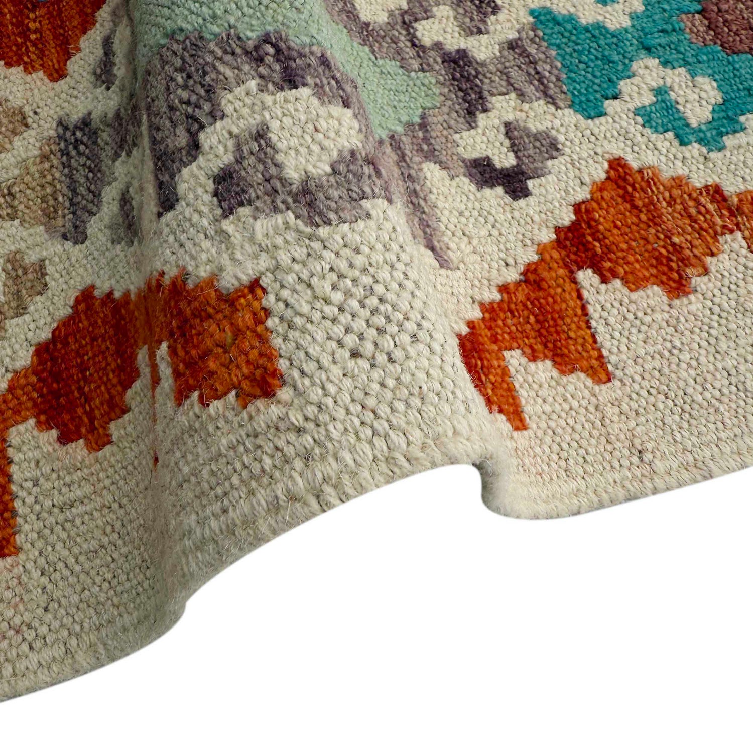 Handmade Multi Kilim Geometric 4x7 ft