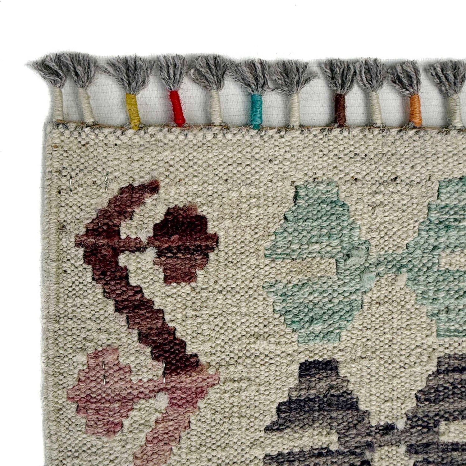 Handmade Multi Kilim Geometric 4x7 ft