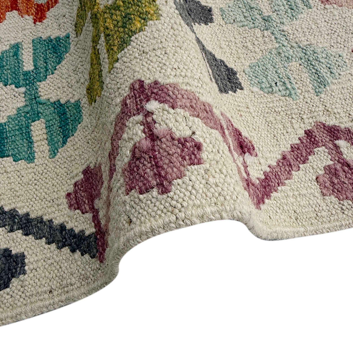 Handmade Multi Kilim Geometric 4x7 ft