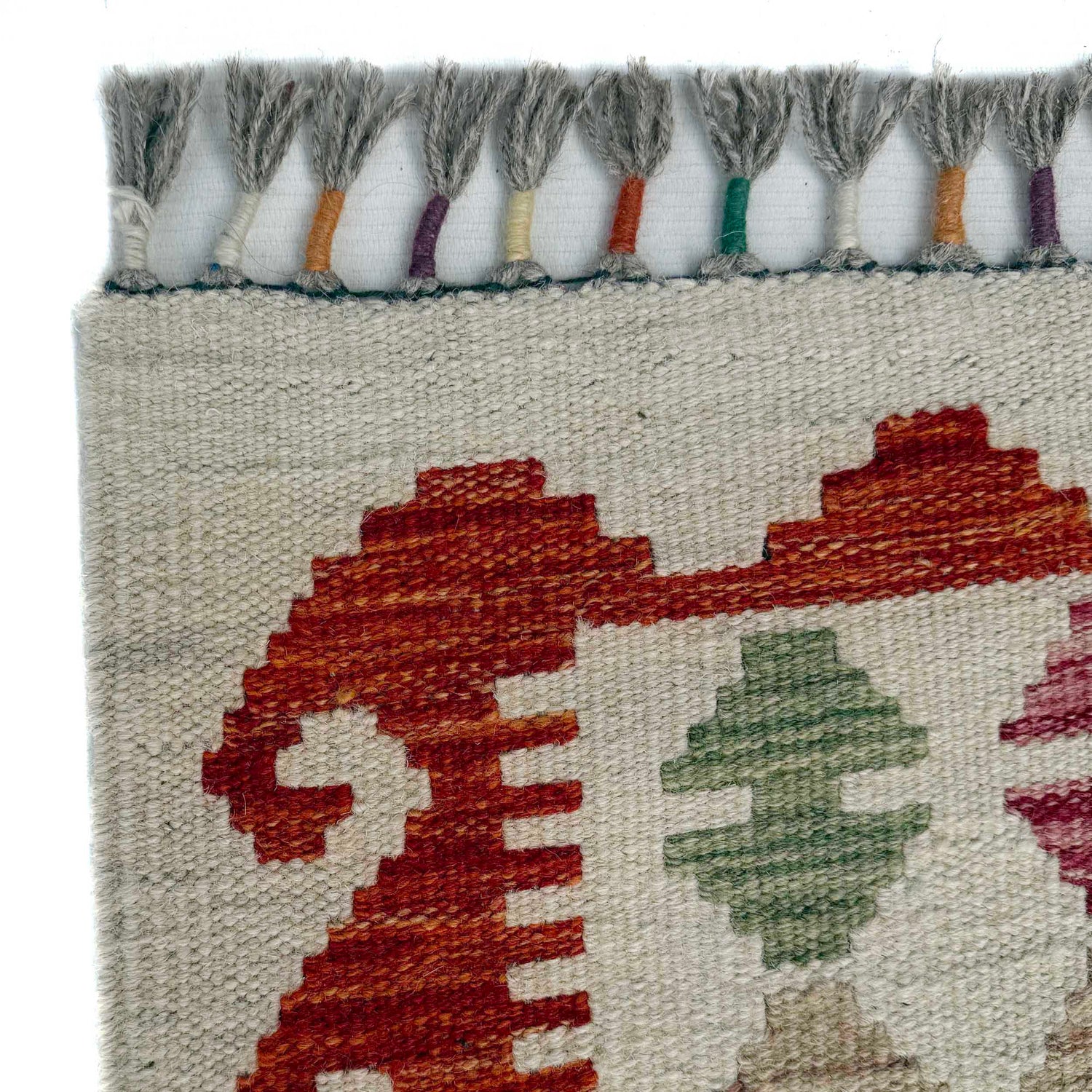 Handmade Multi Kilim Geometric 4x7 ft