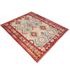 Handmade Multi Kilim Geometric 4x7 ft