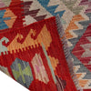 Handmade Multi Kilim Geometric 4x7 ft