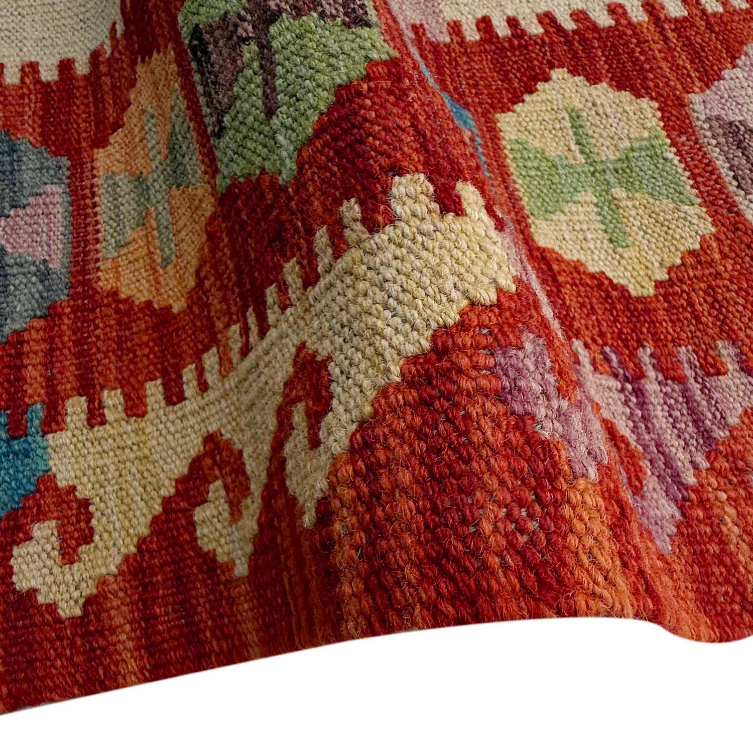 Handmade Multi Kilim Geometric 4x7 ft