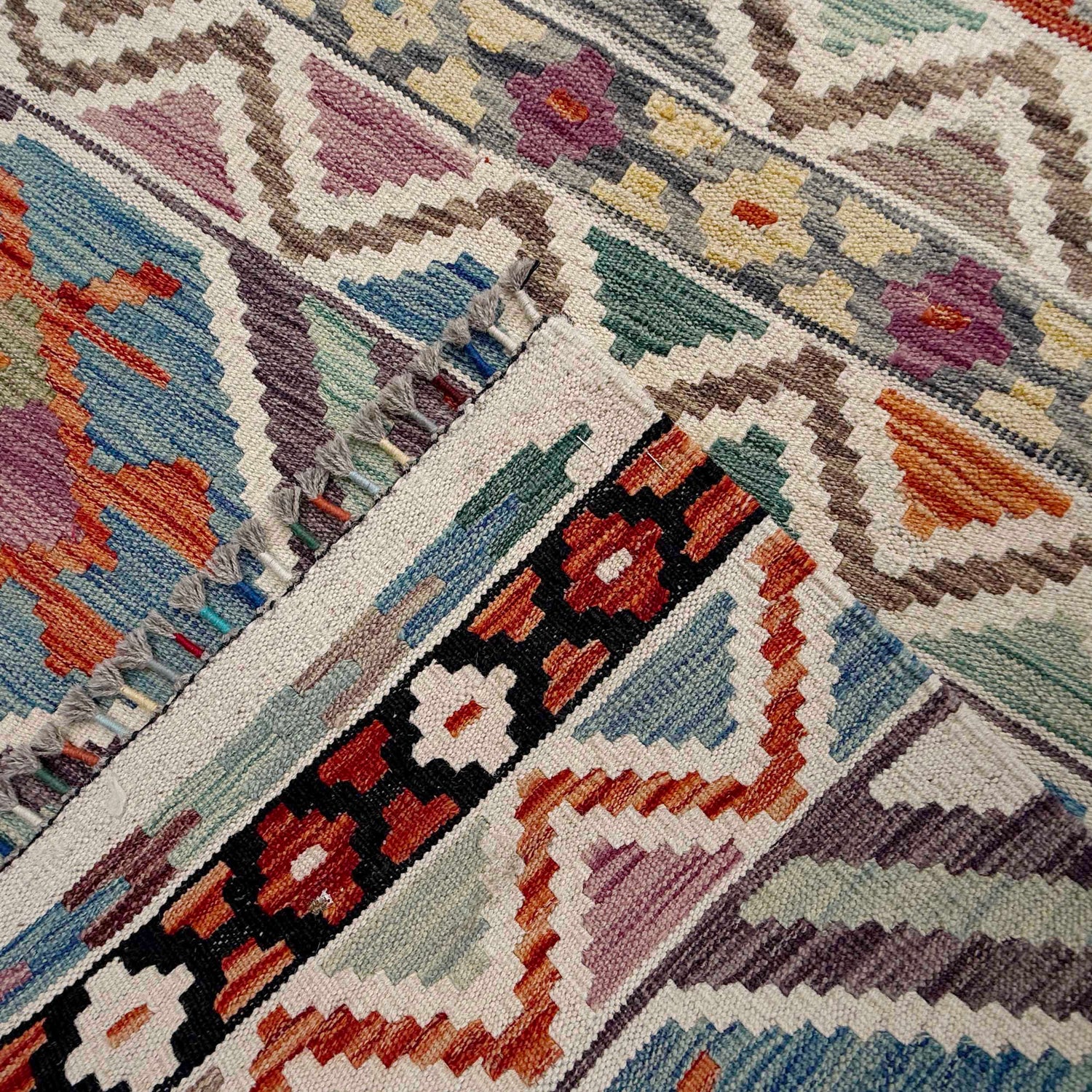Handmade Multi Kilim Geometric 8x10 ft