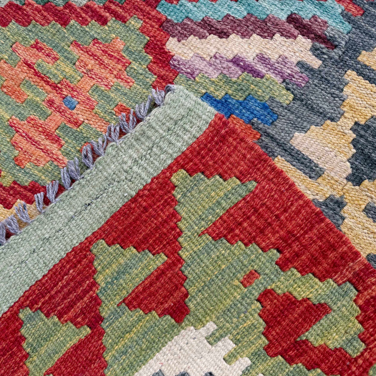 Handmade Multi Kilim Geometric 7x10 ft