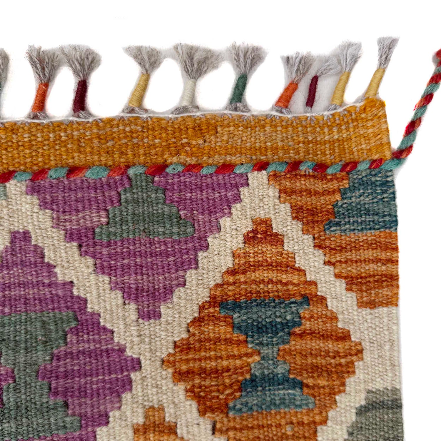 Handmade Multi Kilim Geometric 2x4 ft