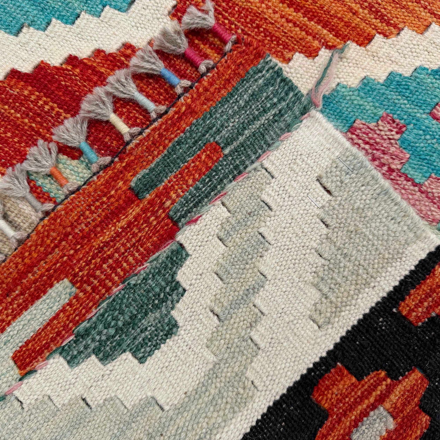 Handmade Multi Kilim Geometric 7x10 ft