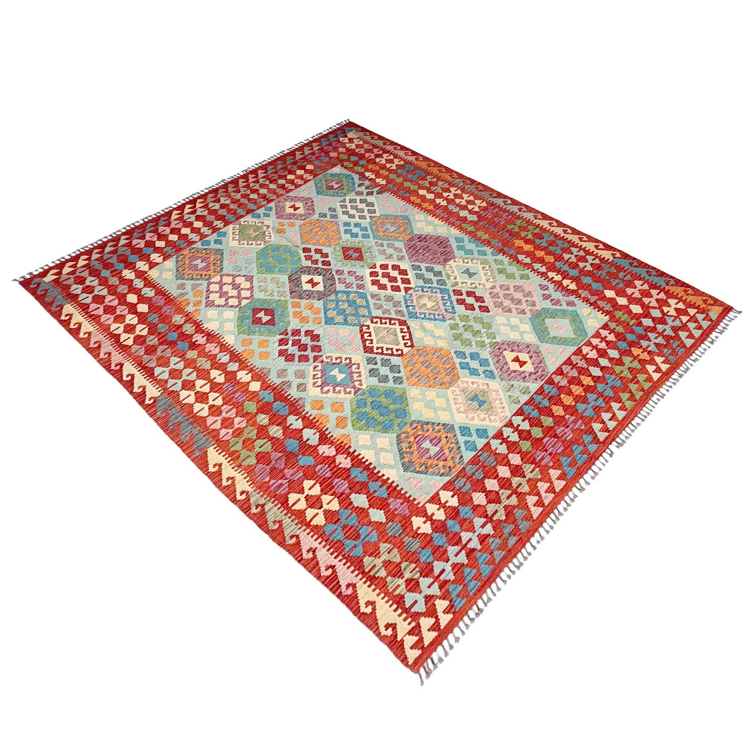 Handmade Multi Kilim Geometric 7x10 ft