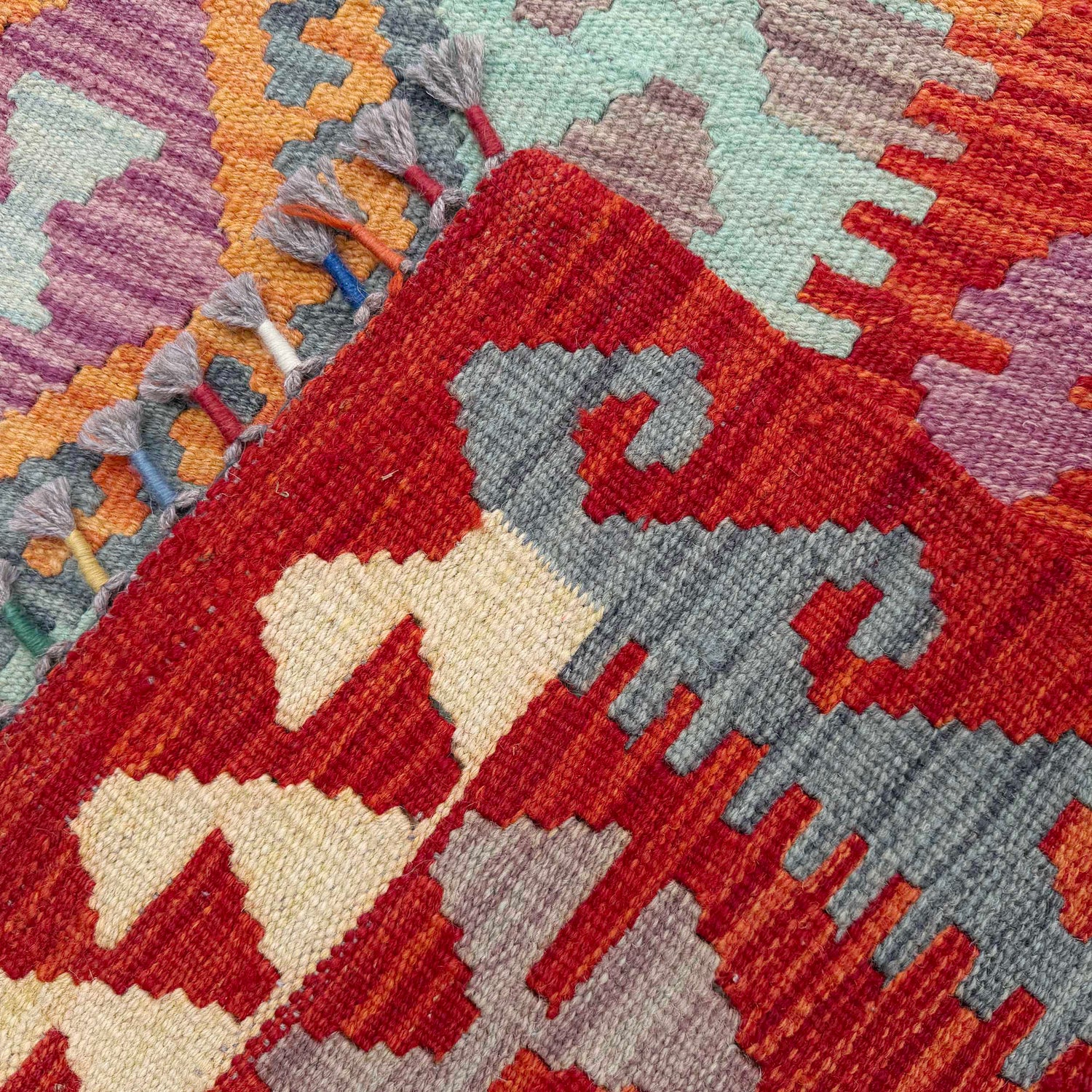 Handmade Multi Kilim Geometric 7x10 ft