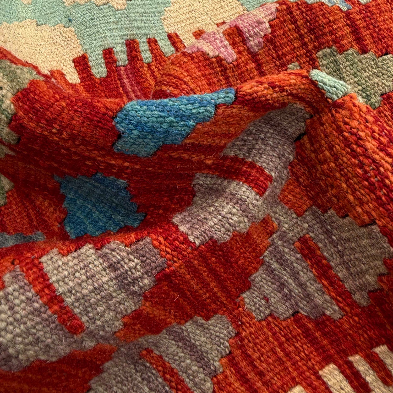 Handmade Multi Kilim Geometric 7x10 ft
