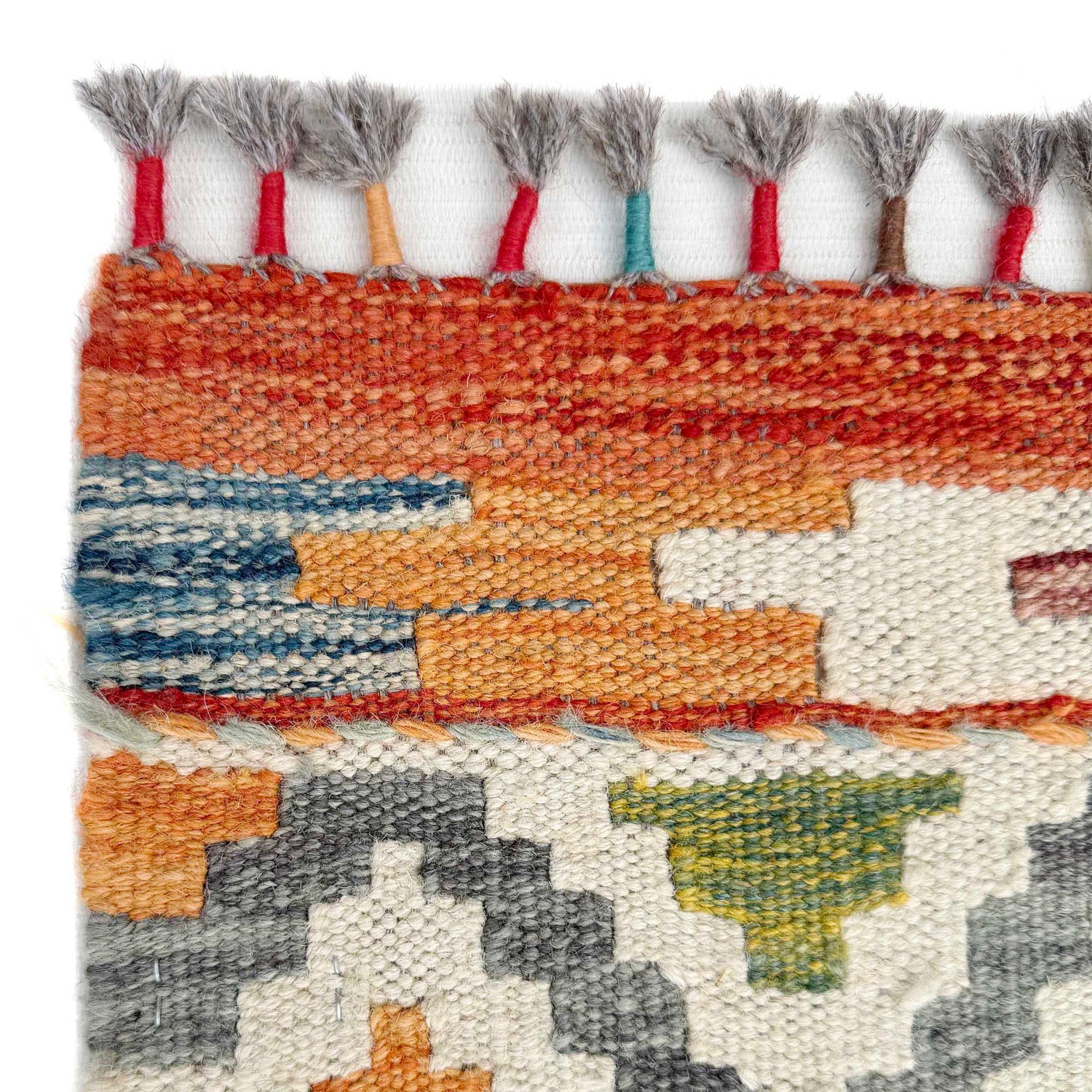 Handmade Multi Kilim Geometric 8x10 ft