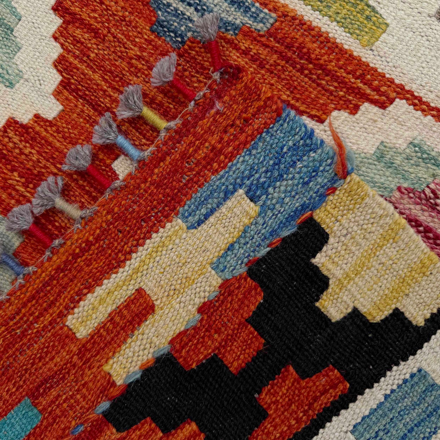Handmade Multi Kilim Geometric 7x10 ft