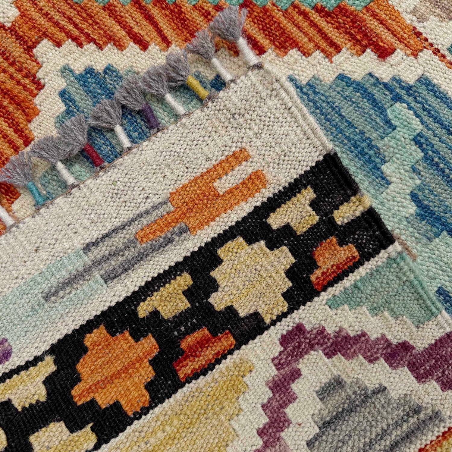 Handmade Multi Kilim Geometric 8x10 ft