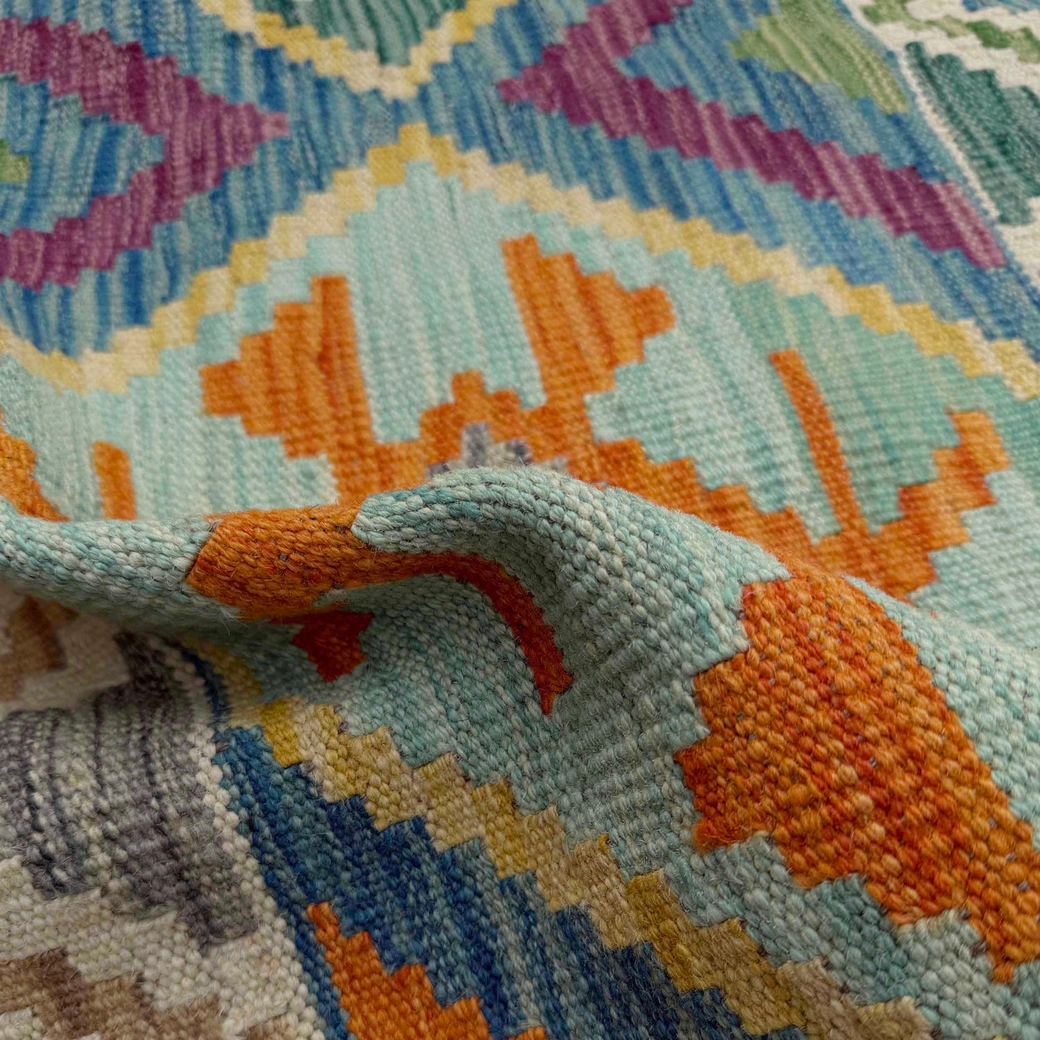 Handmade Multi Kilim Geometric 8x10 ft