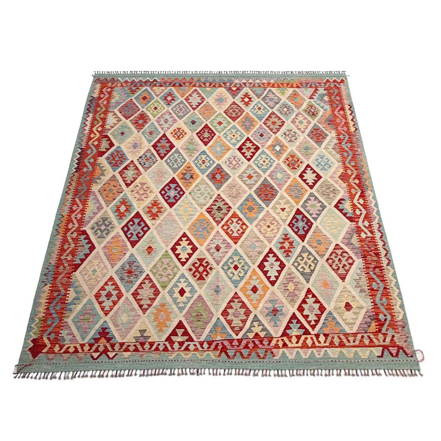 Handmade Multi Kilim Geometric 8x10 ft