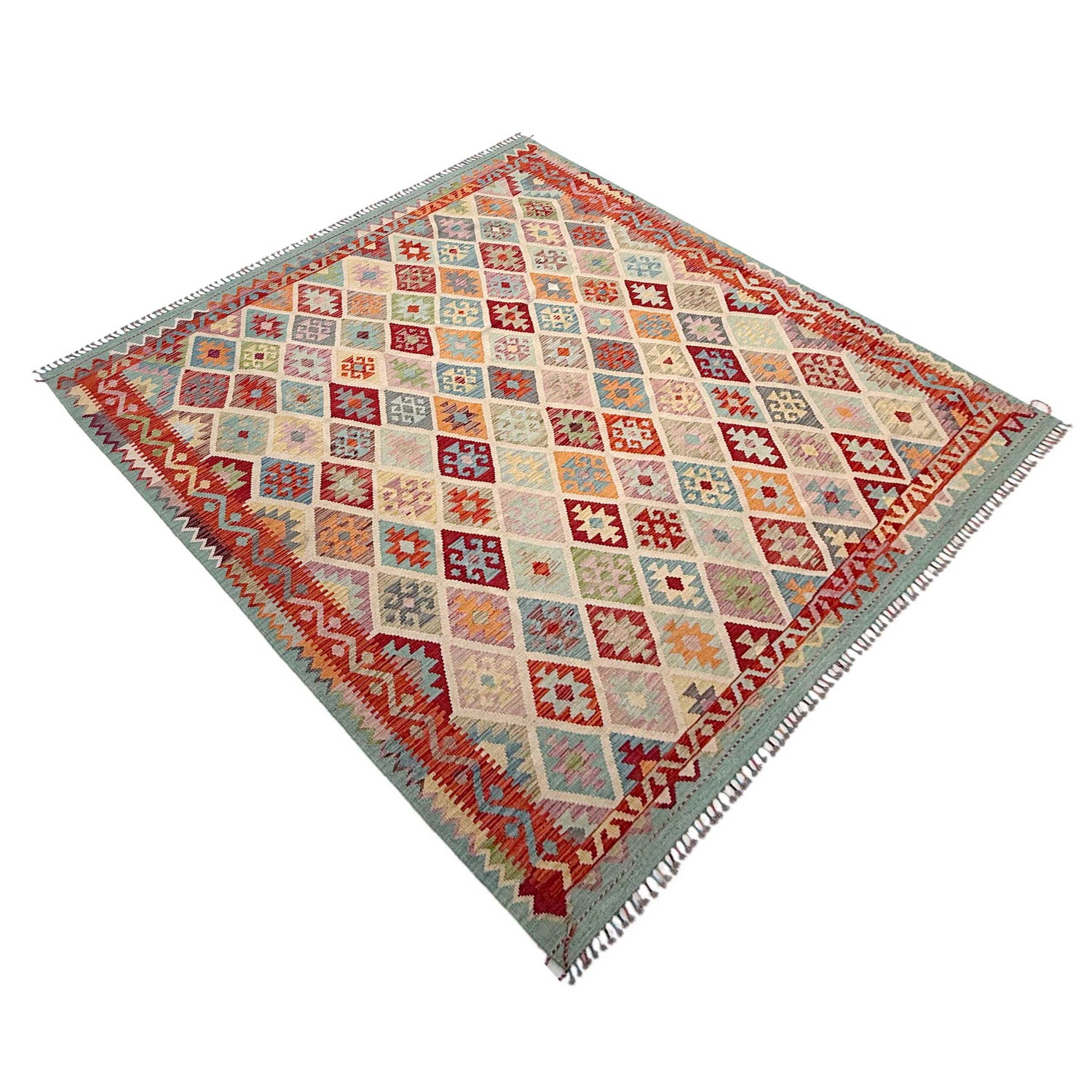 Handmade Multi Kilim Geometric 8x10 ft