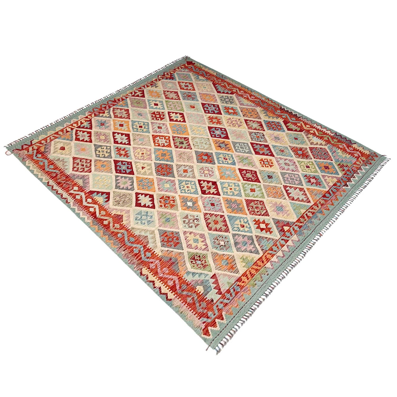 Handmade Multi Kilim Geometric 8x10 ft