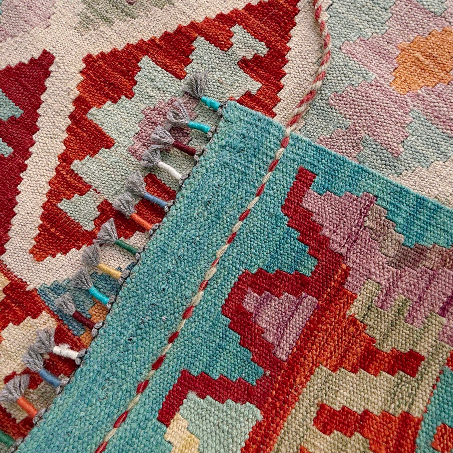 Handmade Multi Kilim Geometric 8x10 ft
