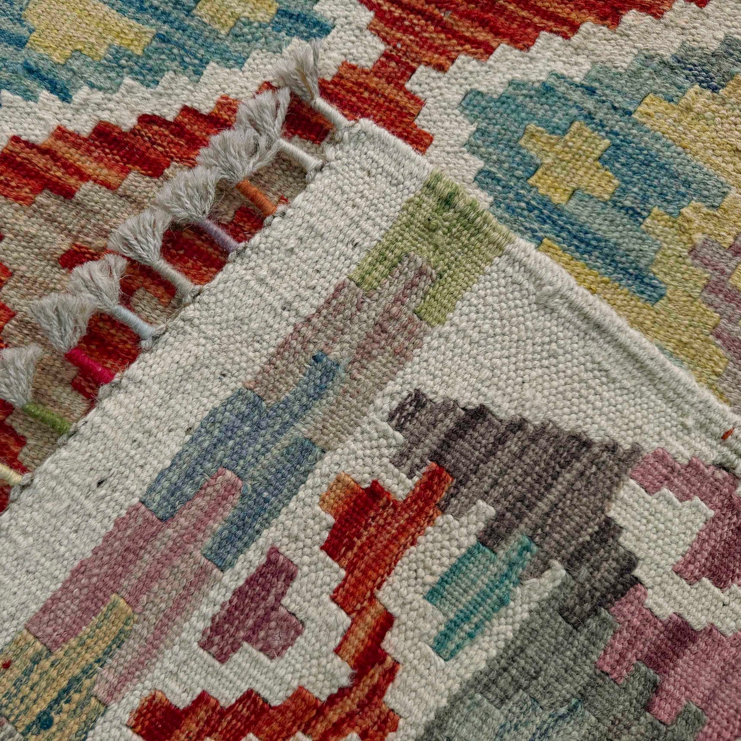 Handmade Multi Kilim Geometric 8x10 ft