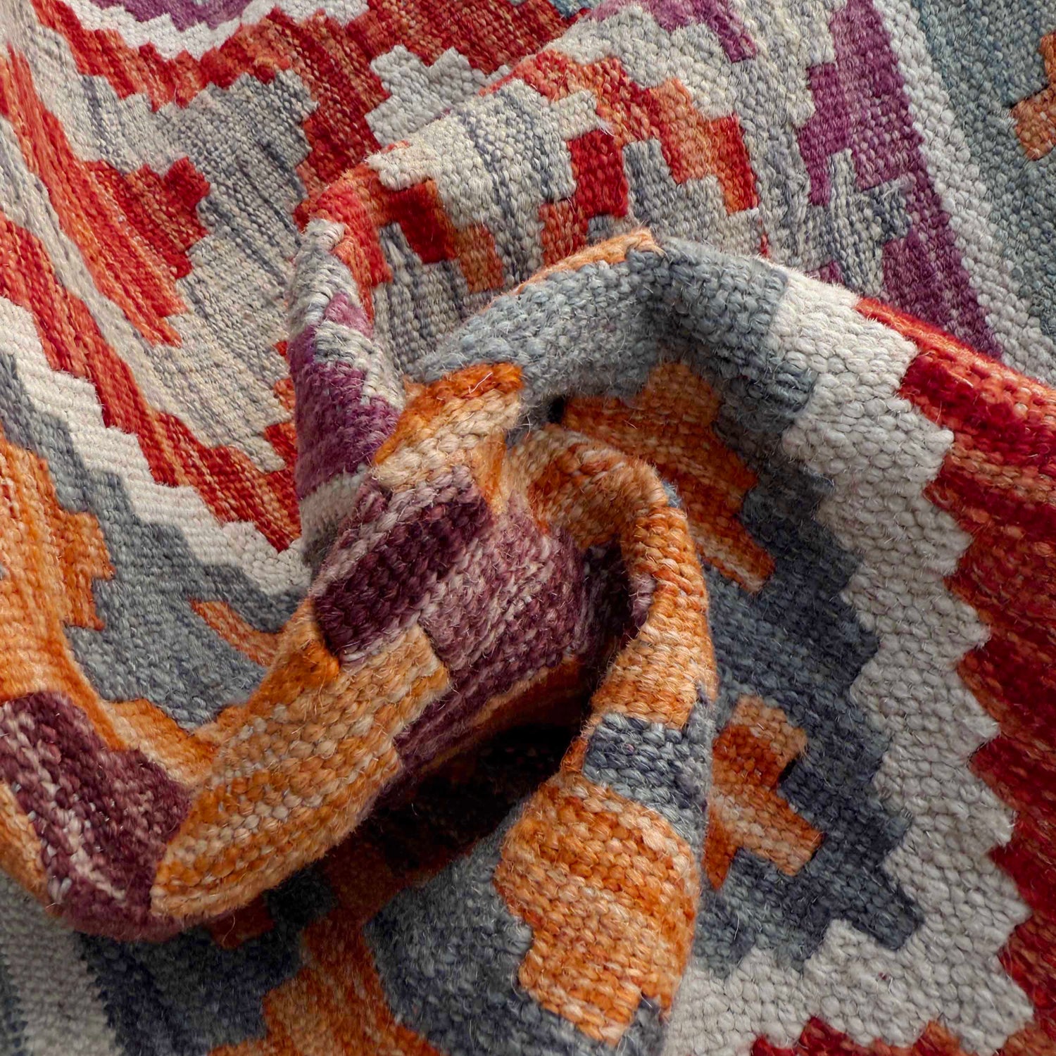 Handmade Multi Kilim Geometric 8x10 ft