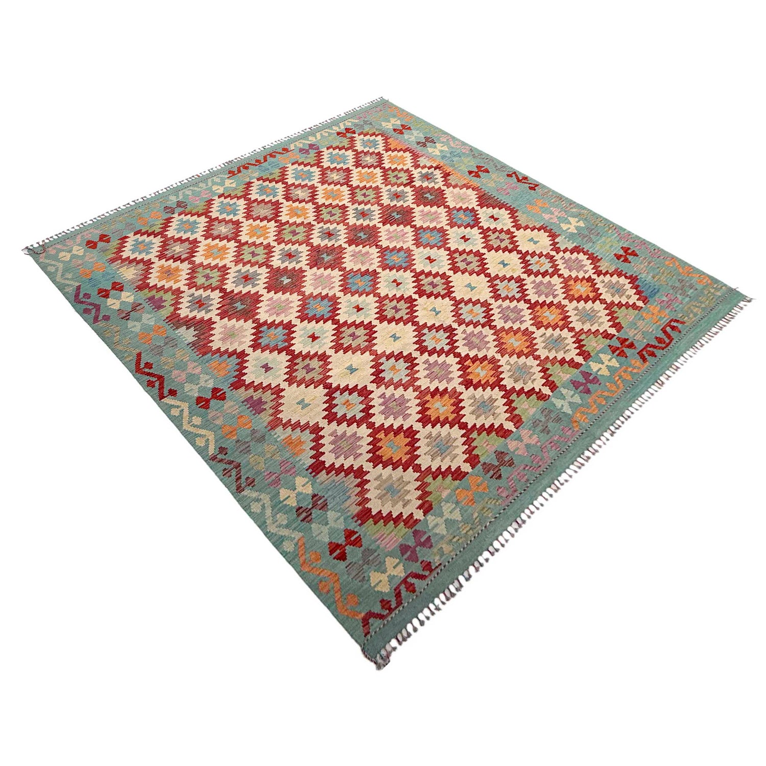 Handmade Multi Kilim Geometric 8x10 ft