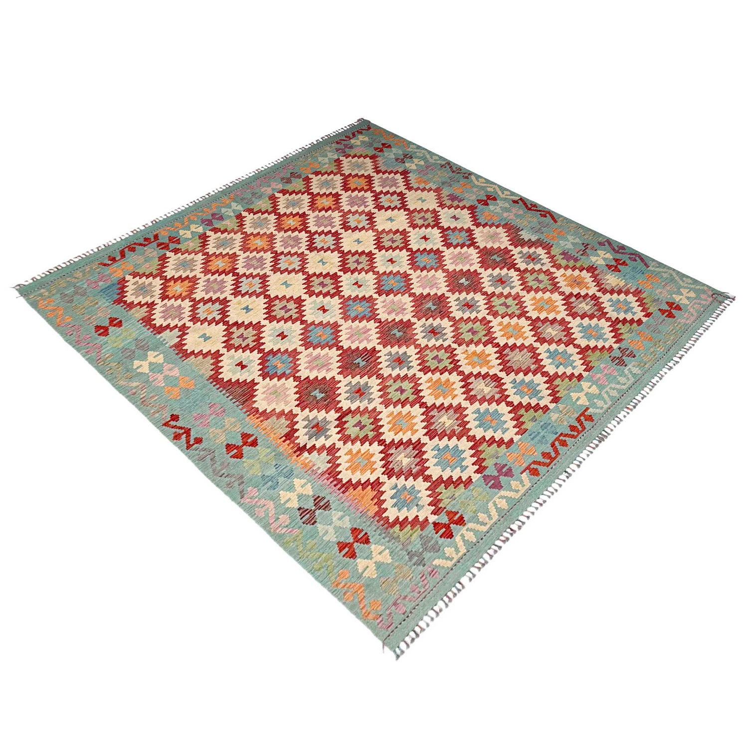 Handmade Multi Kilim Geometric 8x10 ft