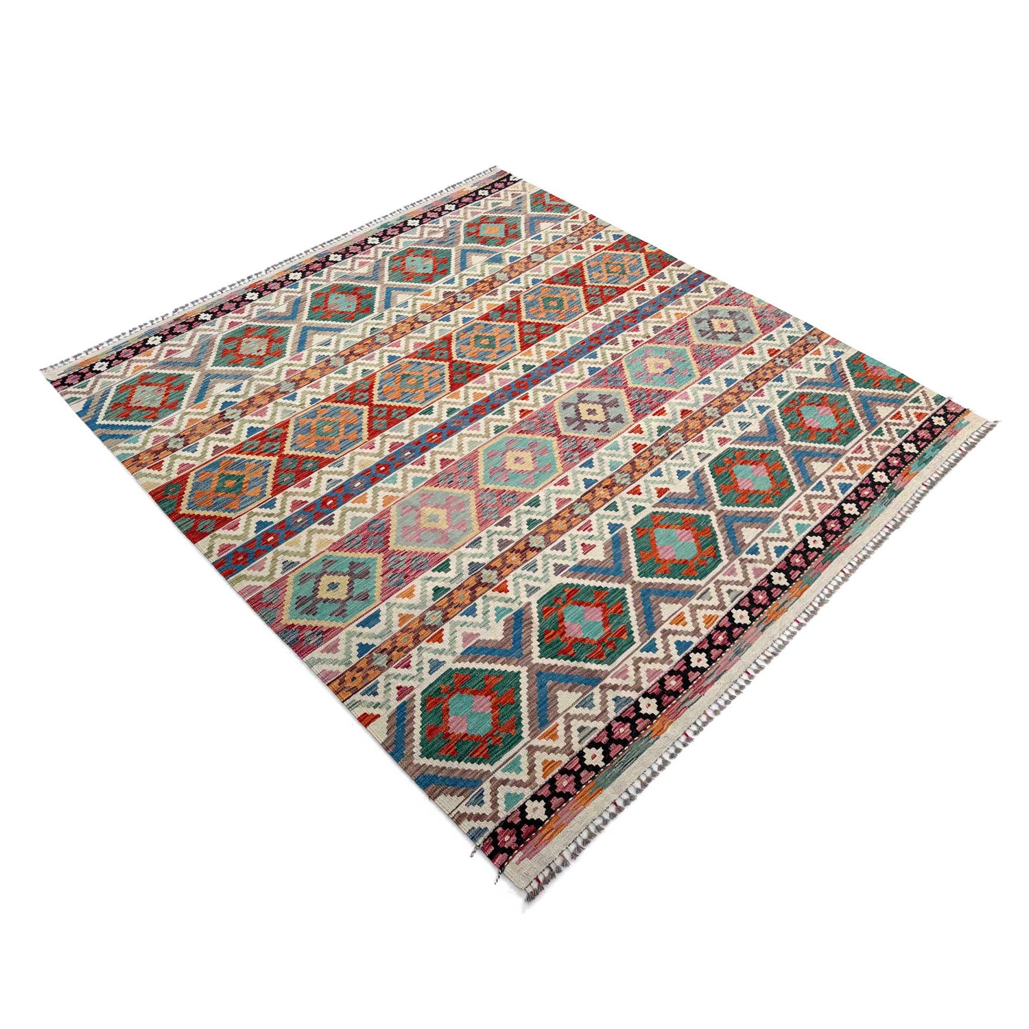 Handmade Multi Kilim Geometric 8x10 ft