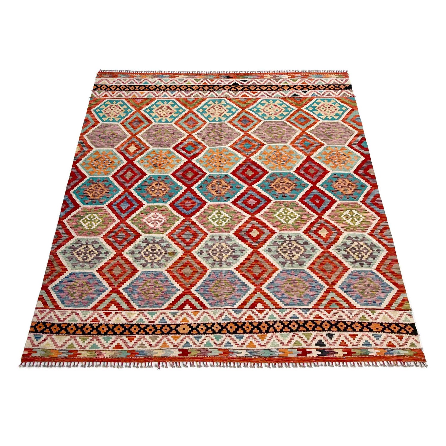 Handmade Multi Kilim Geometric 8x10 ft