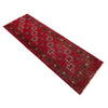 Khoja Roshnai Runner Rug Handmade Red Floral 8' Runner