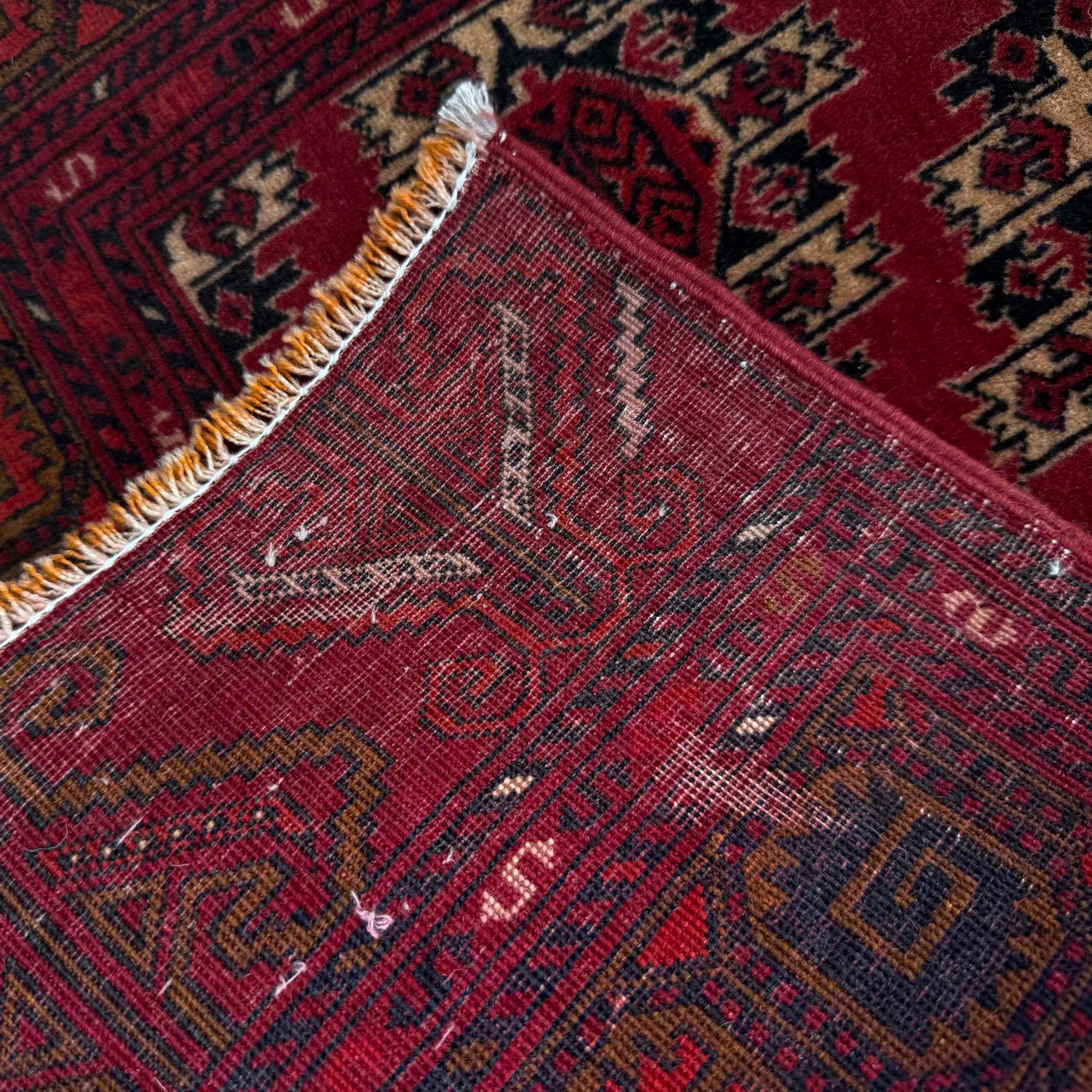 Khoja Roshnai Runner Rug Handmade Red Floral 8' Runner