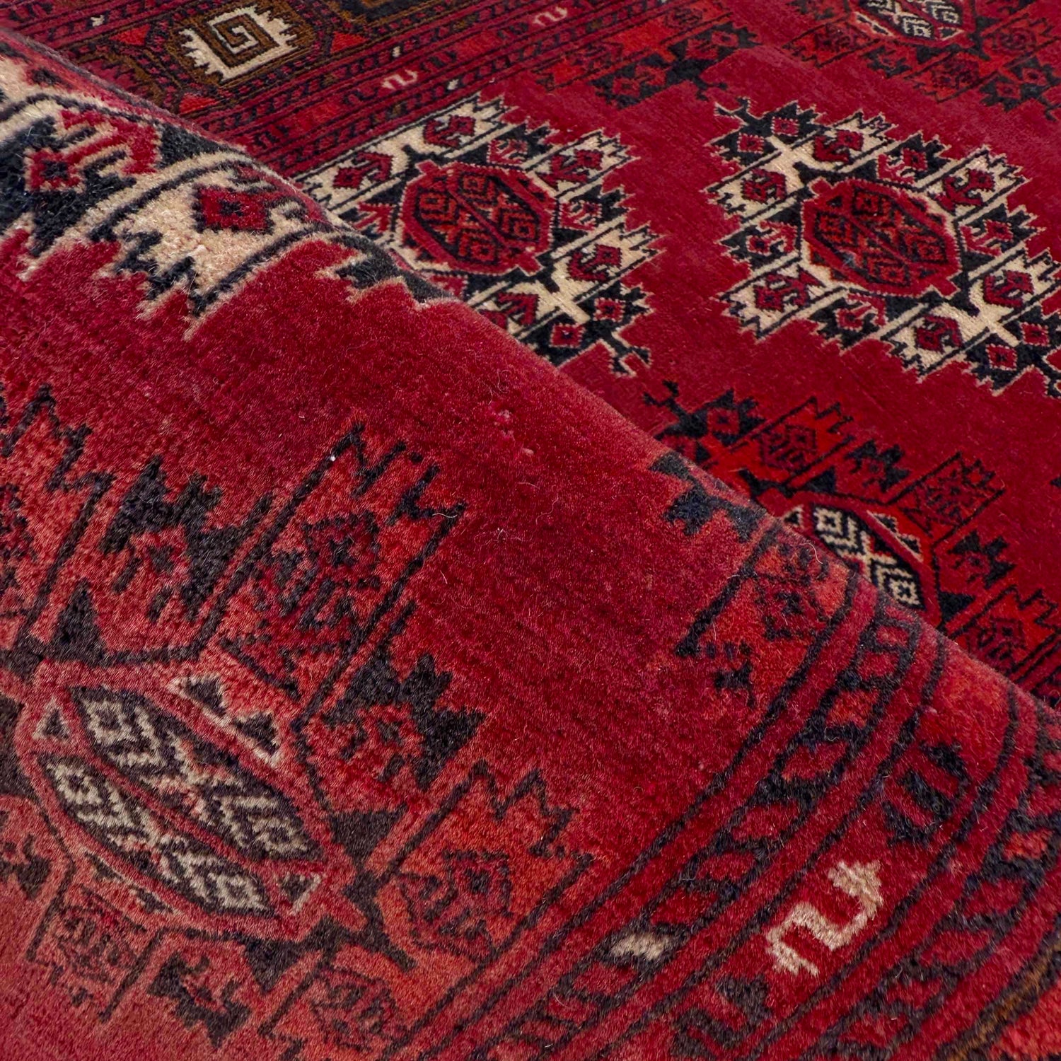 Khoja Roshnai Runner Rug Handmade Red Floral 8' Runner