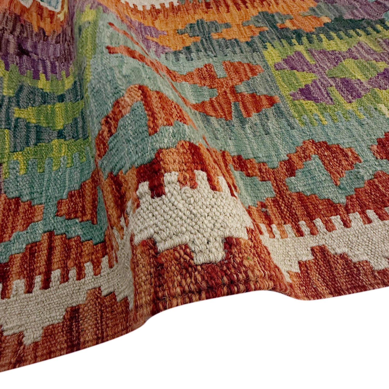 Handmade Multi Kilim Geometric 7x10 ft